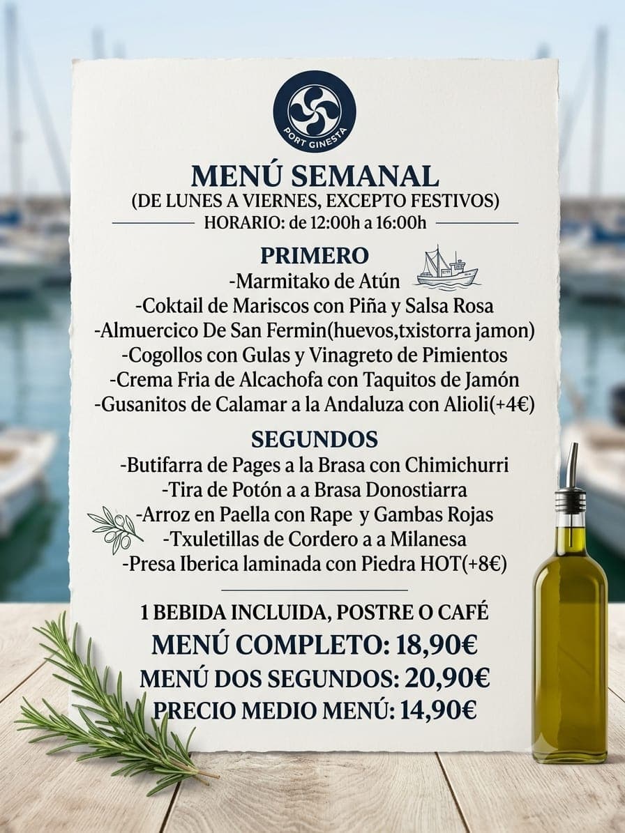 Menú semanal Abrasa Berri, semana 28 2026